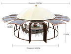 UFO Aluminum Patio Gazebo Canopy & Pergola for Outdoor Space