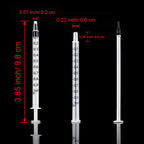 1ml Syringes + 30G 13MM Injection Needles Drawing Needles Injection Tool Sharp Pointed Needles Disposable Needle