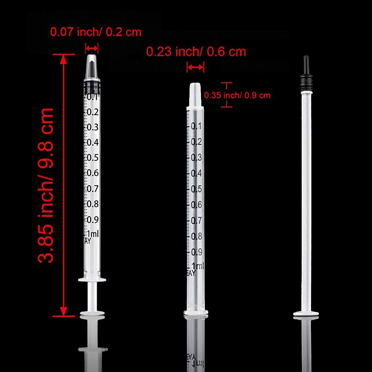 1ml Syringes + 30G 13MM Injection Needles Drawing Needles Injection Tool Sharp Pointed Needles Disposable Needle