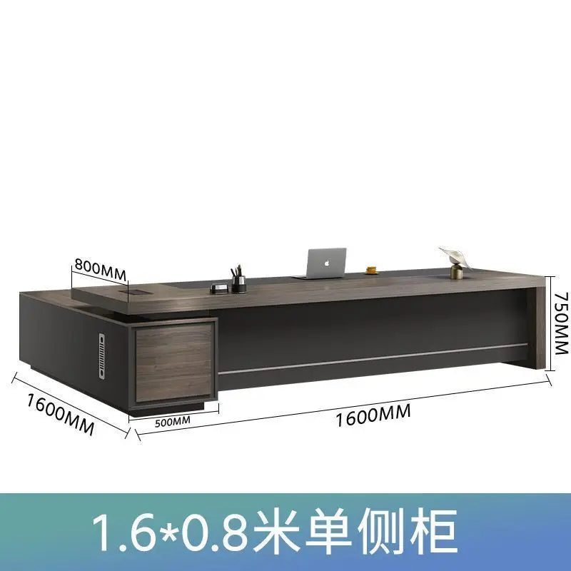 Boss desk light luxury chairperson room manager chair combination simple modern president desk furniture