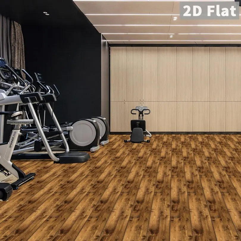 5pcs Wood Grain Floor Stickers Modern Style PVC Wall Sticker Waterproof Self-adhesive for Living room Kitchen Home Floor Decor