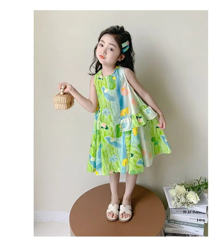 Girl's Summer Dress 2025 New Beach Dress for Summer