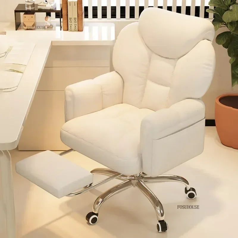 Mobile Swivel Soft Gaming Chairs Comfortable Aesthetic Gamer Leisure Desk Chair Nordic Office Chair Home Office Furniture V l