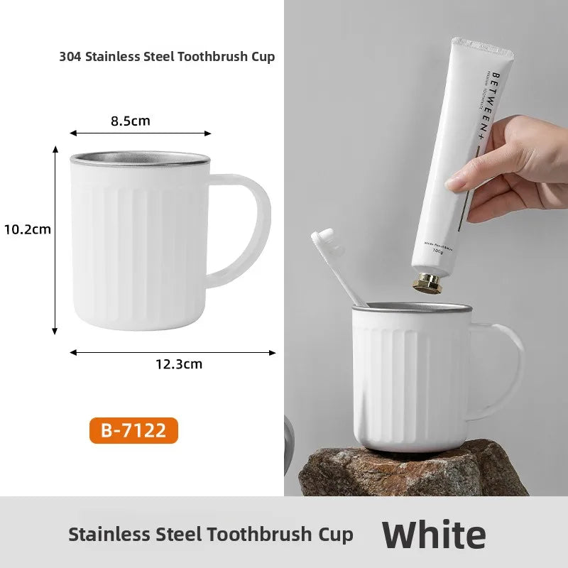 Steel Toothbrush Cup