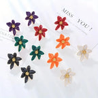 Oil Drop Flower Earrings