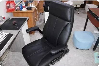 Genuine Leather Boss Chair, Office Chair, Comfortable for Long Periods of Sitting, Can Lie Down for Nap, Computer Swivel Chai