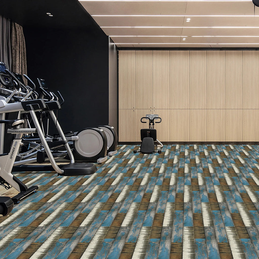 15x90cm Wood Grain Floor Sticker 0.72mm Thick Self-Adhesive PVC Waterproof Wall Stickers Kitchen Bedroom Ground Cover Decal