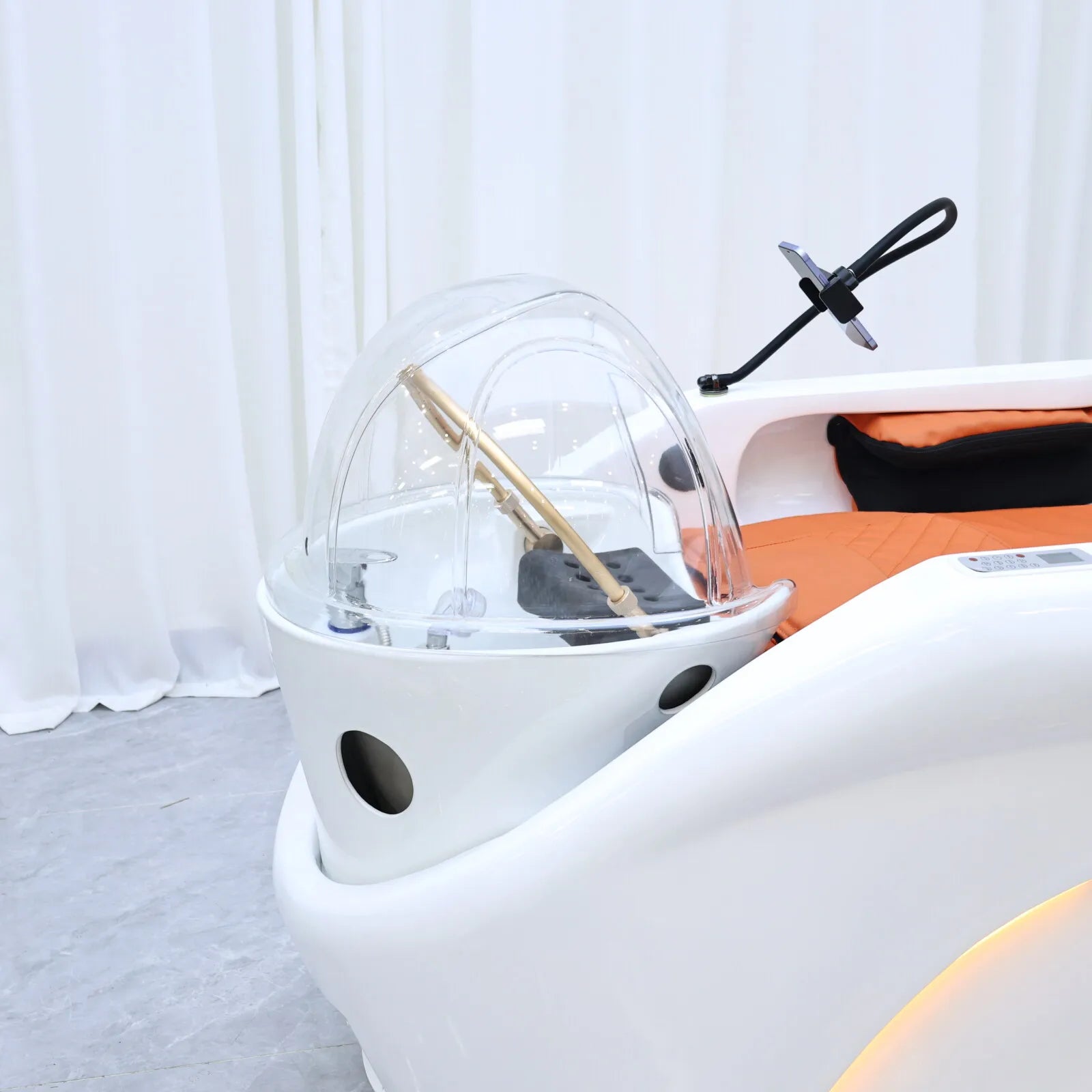 Plug In Automatic Massage Shampoo Bed Built in Electric Massager, Hair Salon Head SPA Hydrotherapy Commercial Salon Furniture