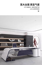 European High Quality Office Desk Cheap Executive Study Standing Office Desk Storage Floor Boss Wooden Escritorio Furniture