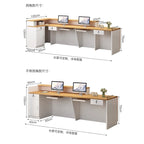 Luxury Simple Reception Desk Logo Salon Decorations Modern Reception Desk Office Beauty Mostrador Recepción Commercial Furniture