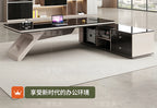 Light luxury boss table, simple modern desk, large desk manager, office desk and chair combination