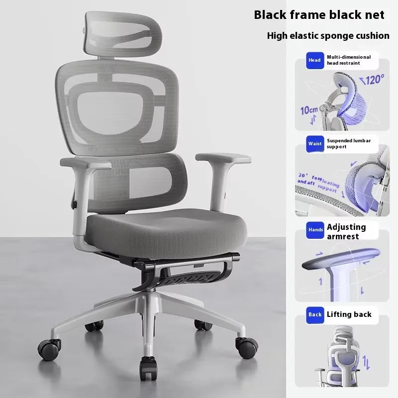Foot Rest Chair Ergonomic Gaming Chairs Computer Comfortable Wheels Massage Adjustable Sedia Da Ufficio Office Furniture