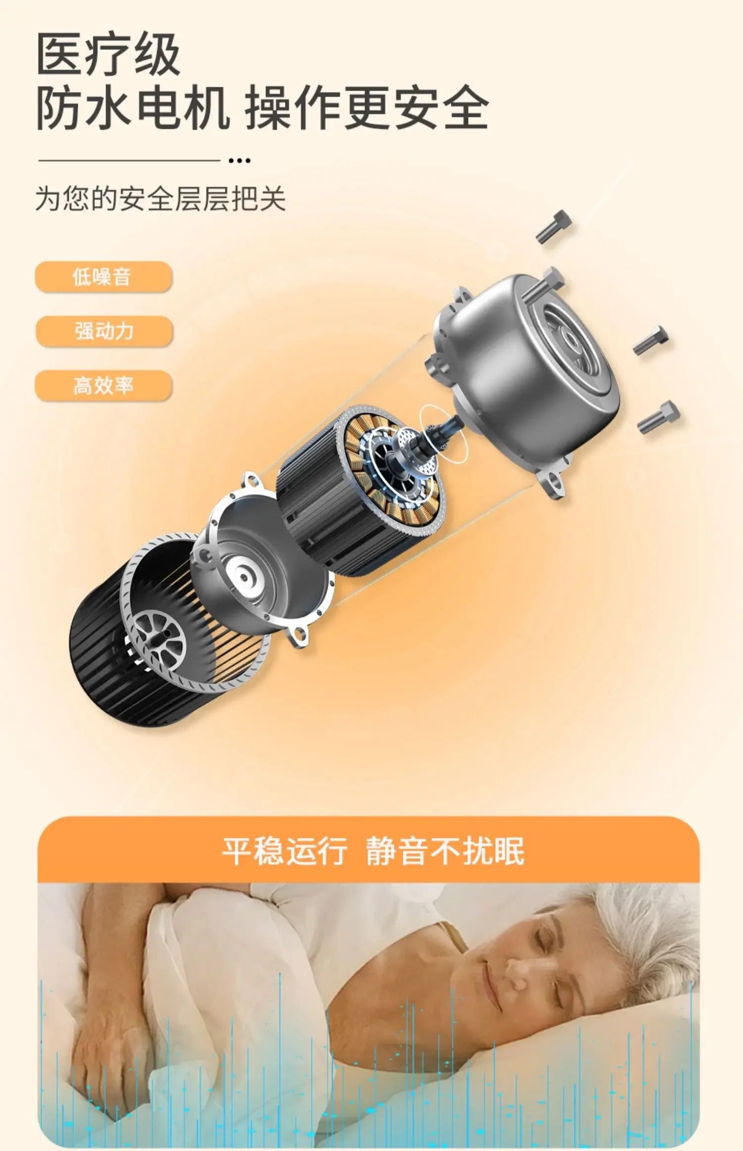 Multi-Functional Electric Nursing Bed