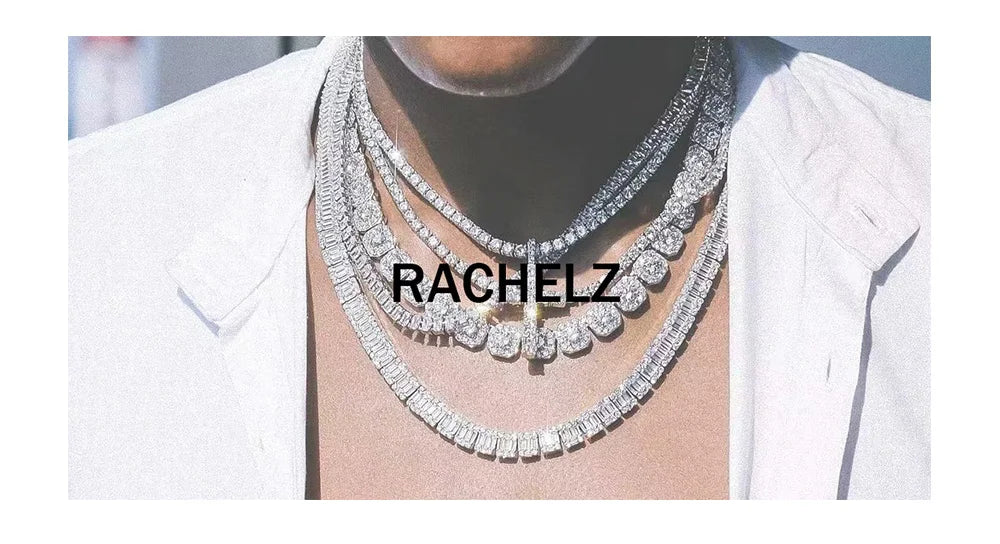 RACHELZ Hip Hop Full CZ Stone Hollow Teeth Caps For Women Men Jewelry Top Bottom Heart Zircon Tooth Grills Braces Cosplay