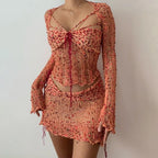 Sequined Knitted 3-Piece Set