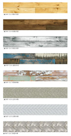 5pcs Wood Grain Floor Stickers Modern Style PVC Wall Sticker Waterproof Self-adhesive for Living room Kitchen Home Floor Decor