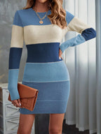 2025 Autumn Long Vestidos Para Mujer Dresses 2025 Woman Roupas Feminina Casual Simple Style Solid Color Splicing Winter Clothes