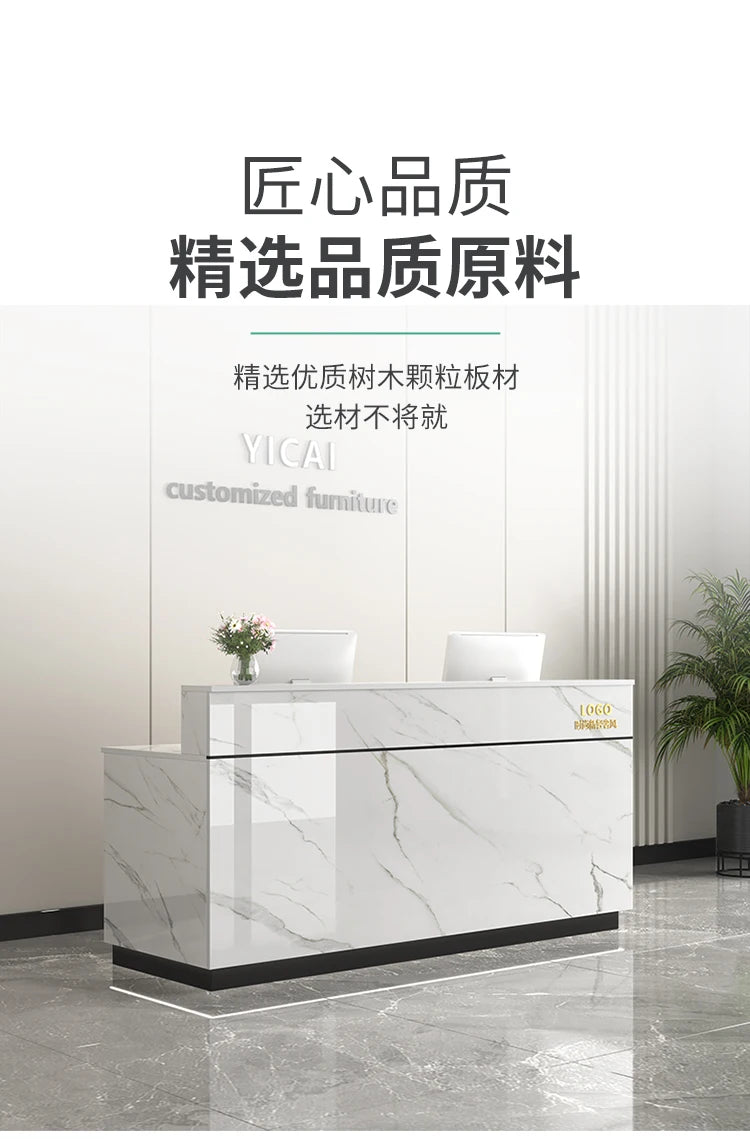Counter Desk For Shops Counter Reception Beauty Salon Reception Desk Cashier Drawers Empfangstheke Kosmetik Office Furniture