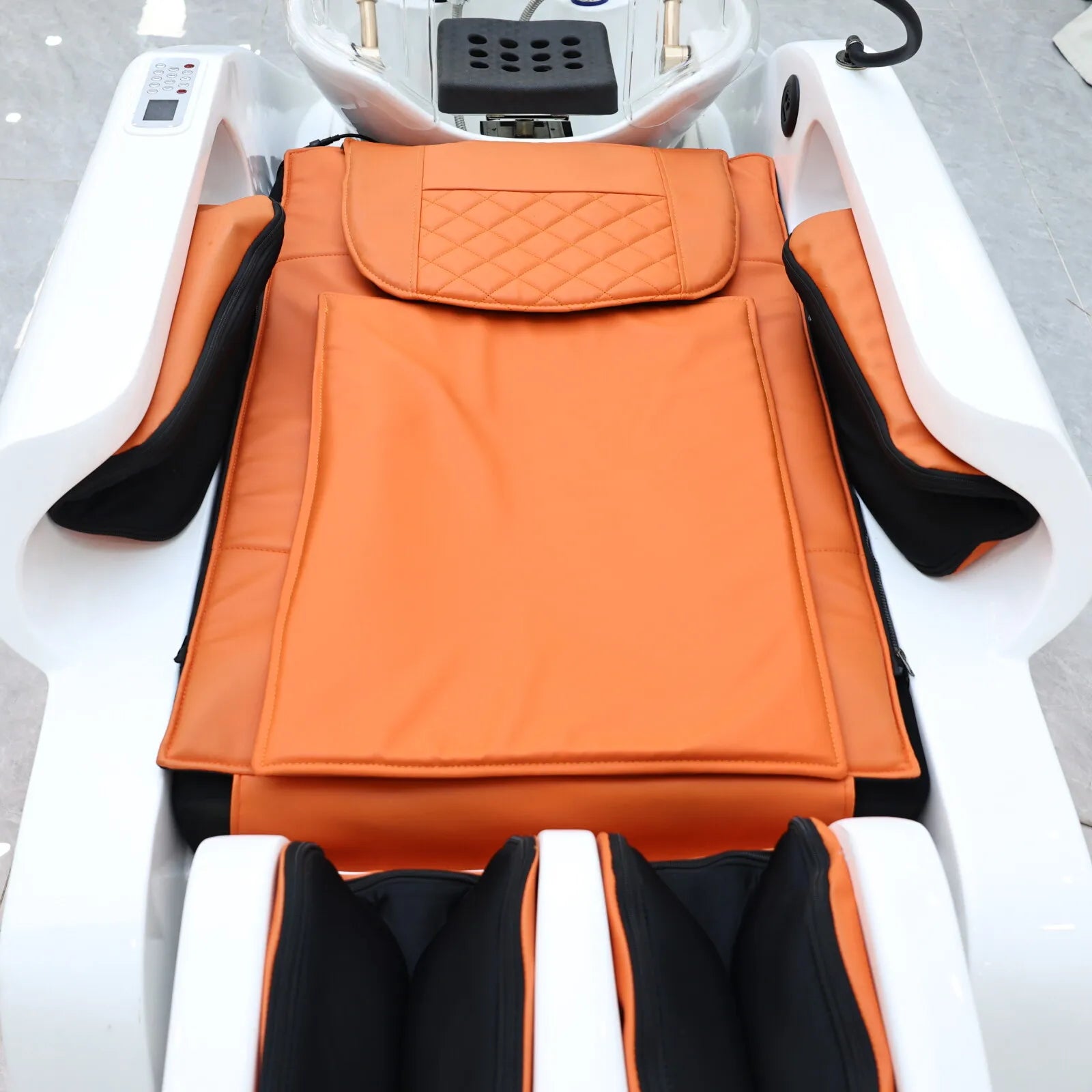 Plug In Automatic Massage Shampoo Bed Built in Electric Massager, Hair Salon Head SPA Hydrotherapy Commercial Salon Furniture