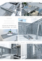 10M x 80CM Marble Self Adhesive Wallpaper Waterproof Oil Proof Kitchen Stickers Thermostability Decorative Film Home Decor