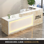 Luxury Modern Reception Desk with Logo Display