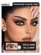 Duoxiu Contact Lenses 2Pcs Blue Green Contact Lenses Color Permanent Makeup Machine Changing Pupil and Eyes Color Fashion Lenses