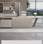 Boss's desk is simple, modern table and chair combination, advanced sense, large class desk, single presiden