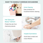 Cofoe 100Pcs Medical Grade Gloves TPE Disposable Gloves Transparent Non-Slip Acid Work Safety Food Grade Household