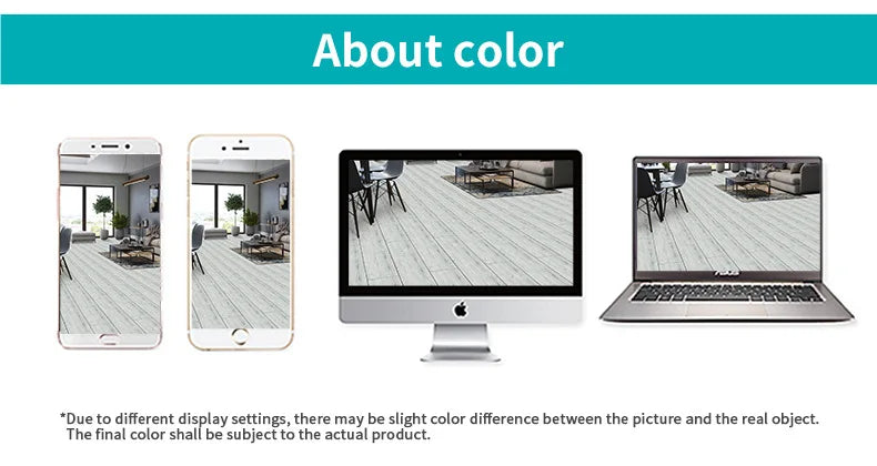 5pcs Wood Grain Floor Stickers Modern Style PVC Wall Sticker Waterproof Self-adhesive for Living room Kitchen Home Floor Decor