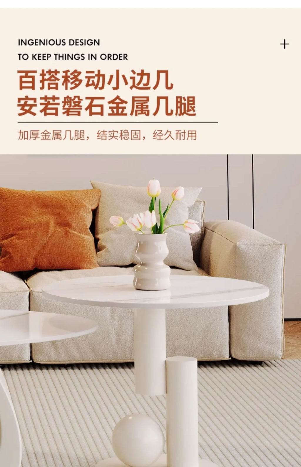 Modern Luxury Coffee Table Nordic Style Glam Oval Beauty Coffee Table Living Room Hidden Storage Table De Salon Home Furniture