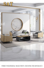 'Mingmeng Furniture Factory Commercial Office Lounge Set Waiting Room Pu Leather Office Reception Sofa Set