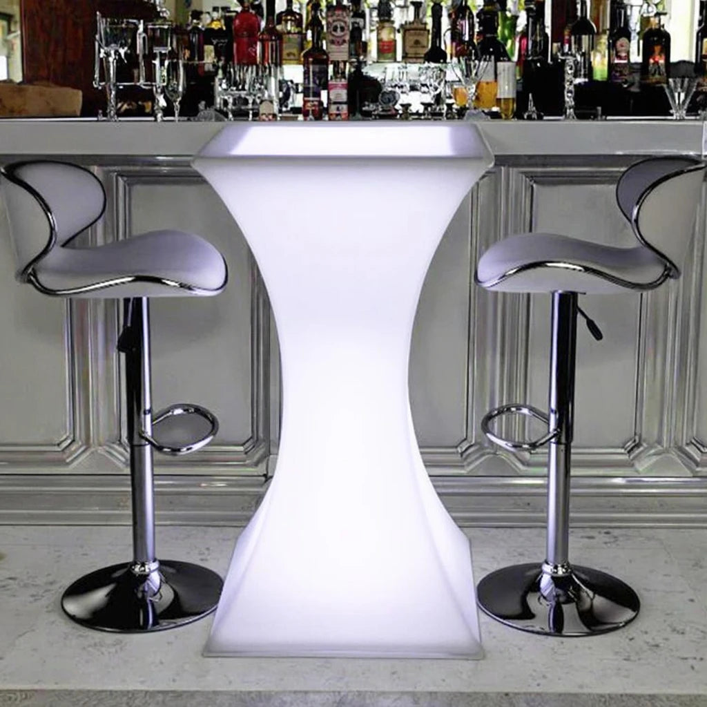 Modern LED Glowing Bar Table Color-Changing Waterproof Light-Up Furniture for Home Hotel Events Garden Wedding Nightclub