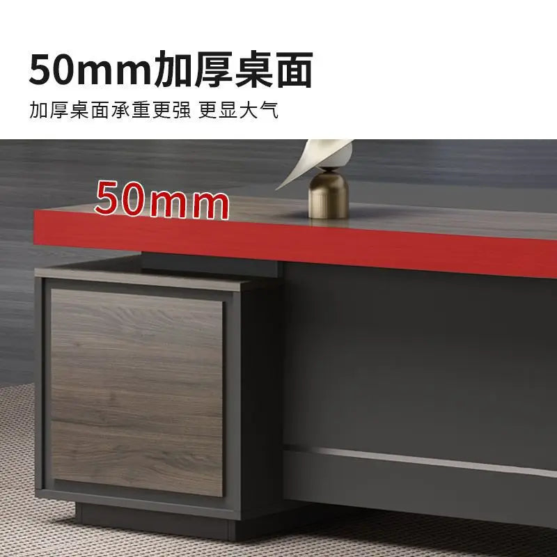 Boss desk light luxury chairperson room manager chair combination simple modern president desk furniture