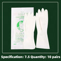 10 pcs Medical Disposable Protective Latex Rubber Gloves For Surgical Examination In Operating Room For Doctor Food Laboratory