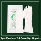 10 pcs Medical Disposable Protective Latex Rubber Gloves For Surgical Examination In Operating Room For Doctor Food Laboratory