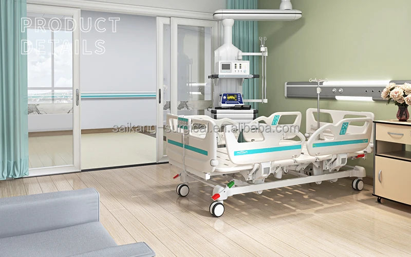 Factory 3 Crank 3 Function Foldable Manual Patient Nursing Medical Hospital Bed Manufacturers