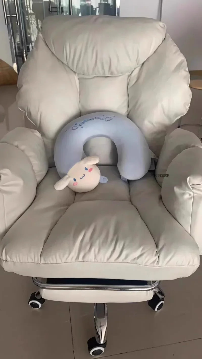 Mobile Swivel Soft Gaming Chairs Comfortable Aesthetic Gamer Leisure Desk Chair Nordic Office Chair Home Office Furniture V l