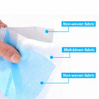10/200PC Masks Surgical Disposable 3-layer Face Mask Breathable Mask With Elastic Earband Breathable Adult Medical Mouth Mask
