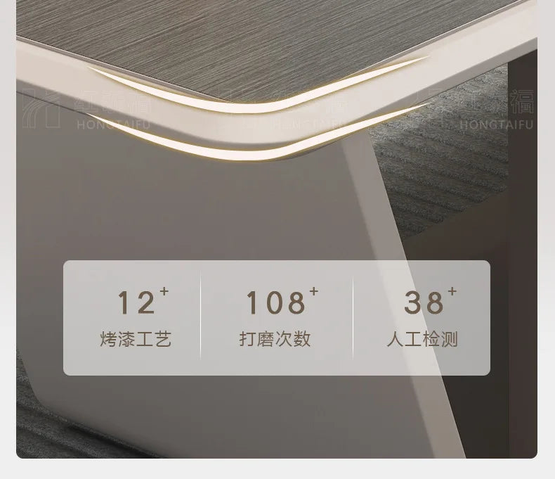 Boss's desk is simple, modern table and chair combination, advanced sense, large class desk, single presiden