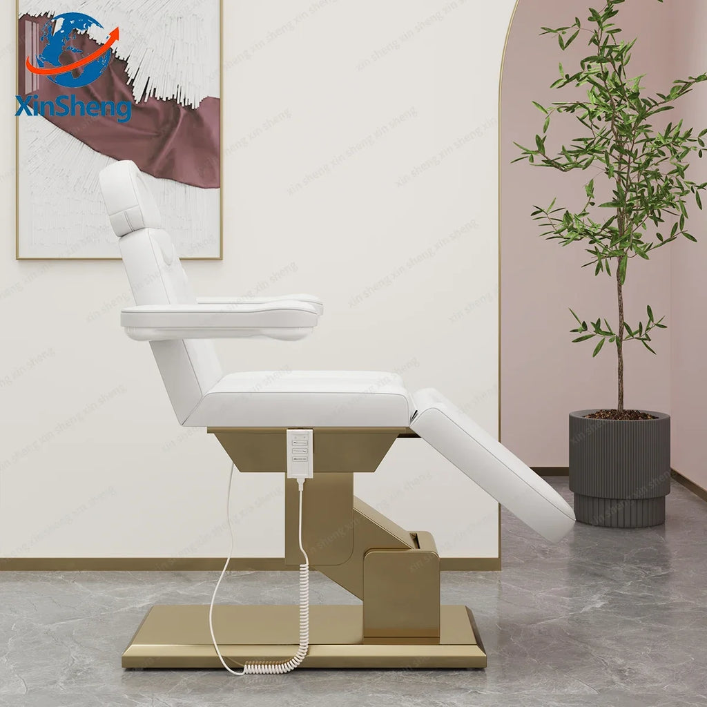 XinSheng Electric Lift Beauty Care Bed Adjustable Diagnostic Chair for Hospital Clinic Health SPA Store Sofa Leather Furniture