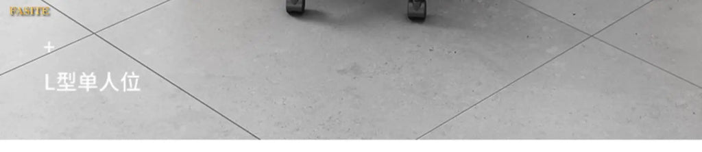 Simple modern financial desk and chair combination with dual workstation booth for office work