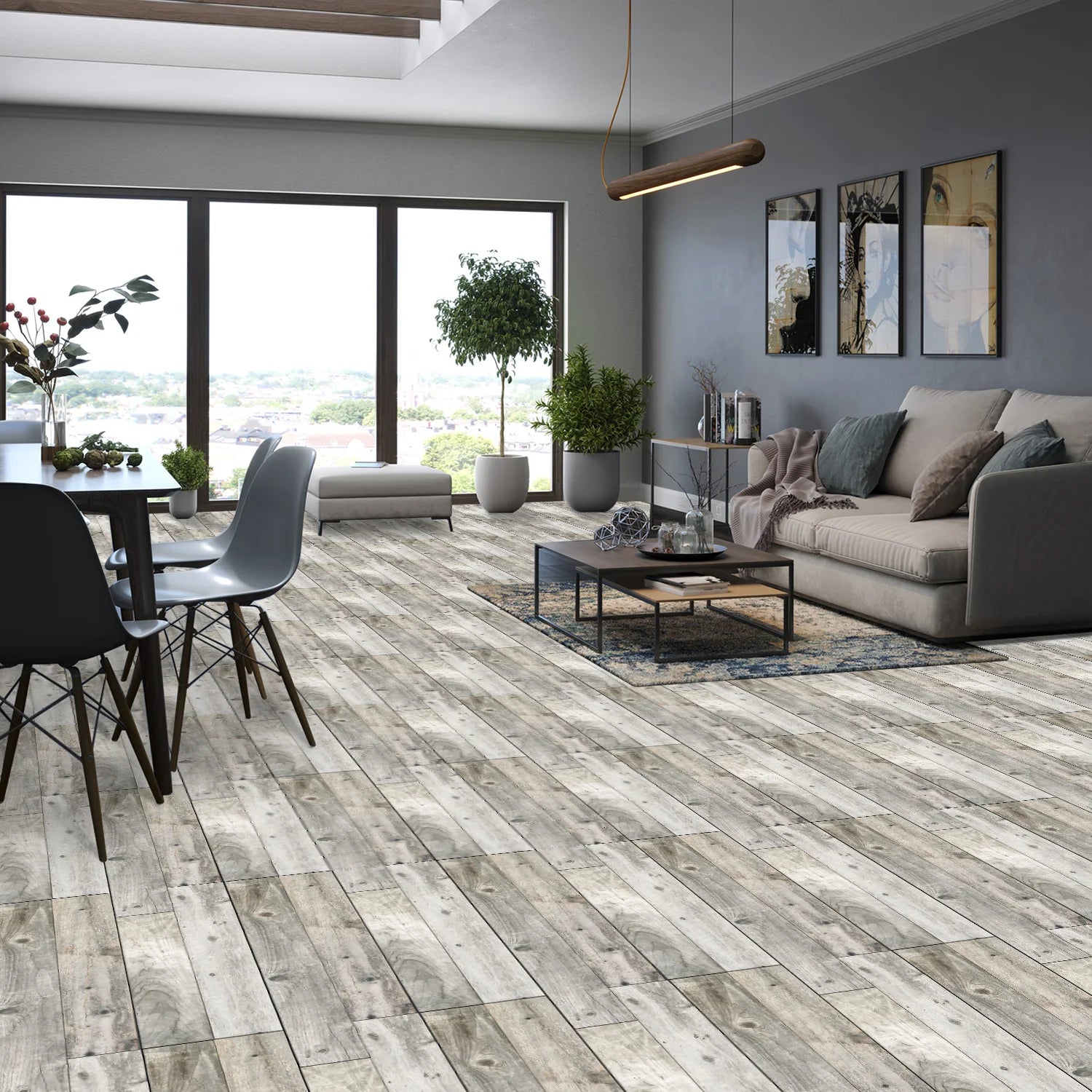 15x90cm Wood Grain Floor Sticker 0.72mm Thick Self-Adhesive PVC Waterproof Wall Stickers Kitchen Bedroom Ground Cover Decal