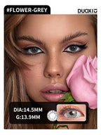 Duoxiu Contact Lenses 2Pcs Blue Green Contact Lenses Color Permanent Makeup Machine Changing Pupil and Eyes Color Fashion Lenses