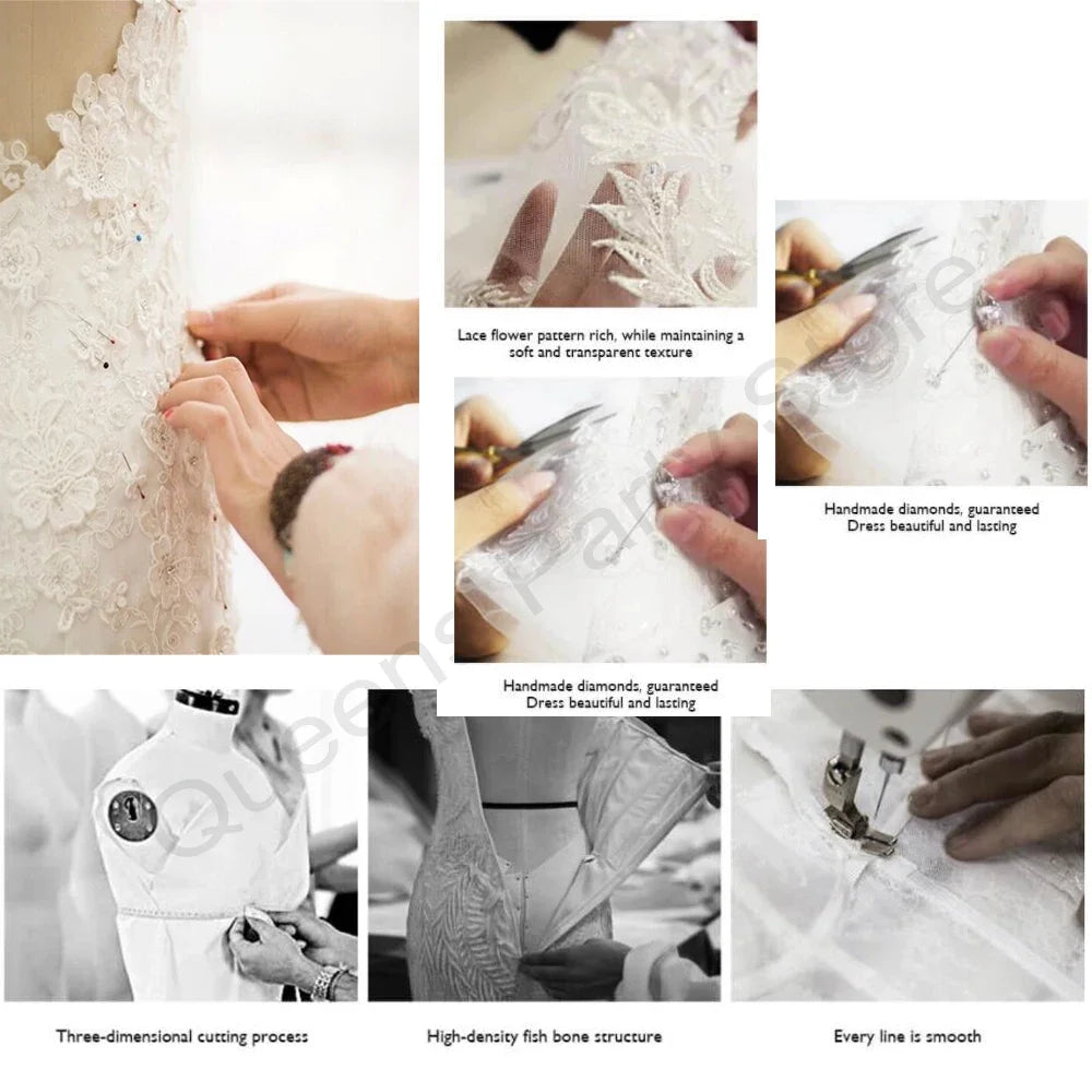 African Woman Plus Size Evening Dresses Lace Long Sleeves Mermaid Glitter Gold Party Dress Sequins Applique Bow Waist Prom Gowns