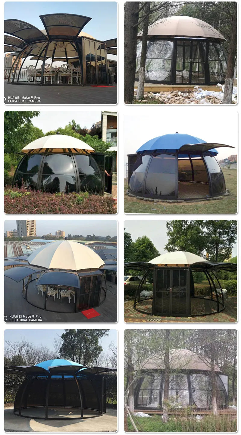 UFO Aluminum Patio Gazebo Canopy & Pergola for Outdoor Space