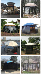 UFO Aluminum Patio Gazebo Canopy & Pergola for Outdoor Space
