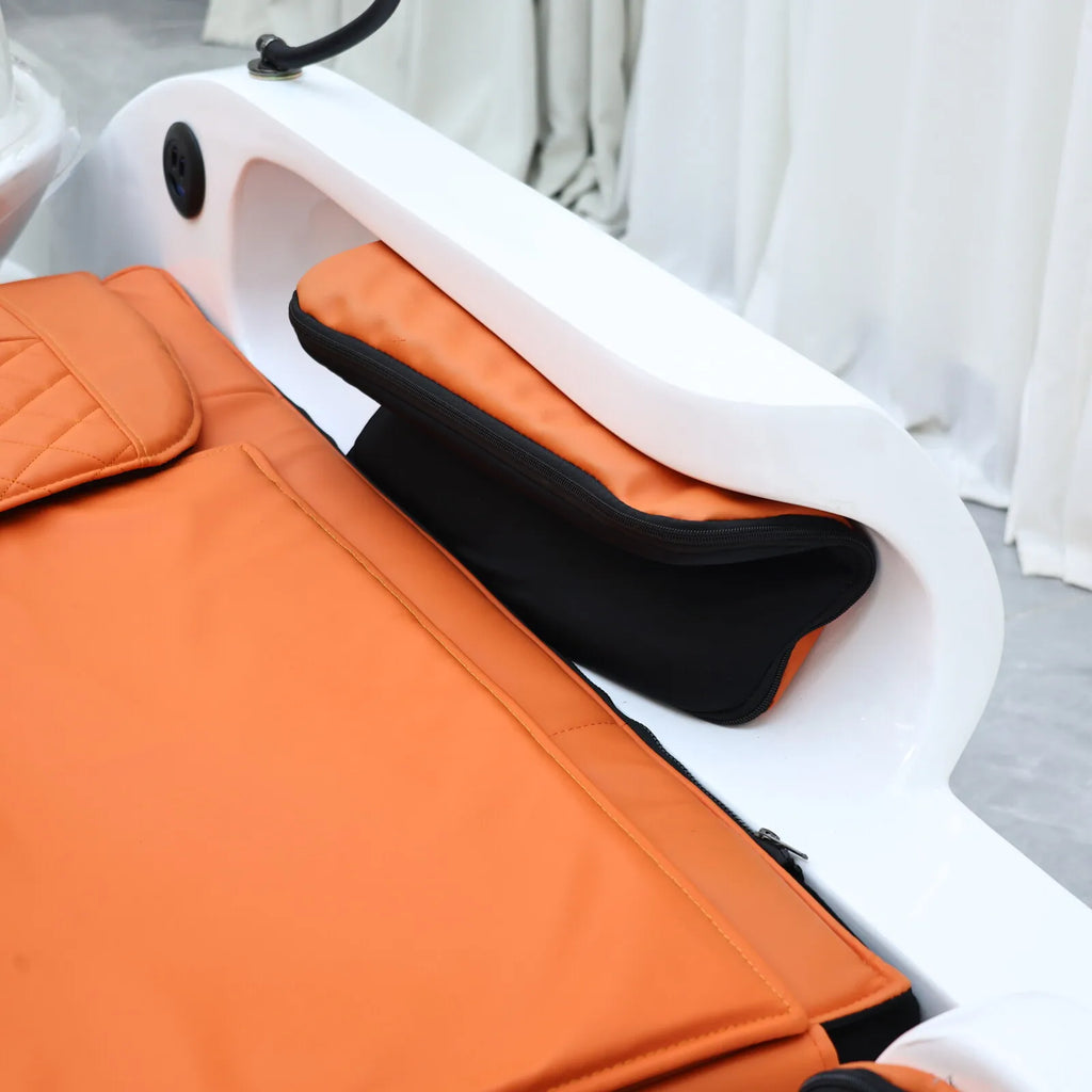 Plug In Automatic Massage Shampoo Bed Built in Electric Massager, Hair Salon Head SPA Hydrotherapy Commercial Salon Furniture
