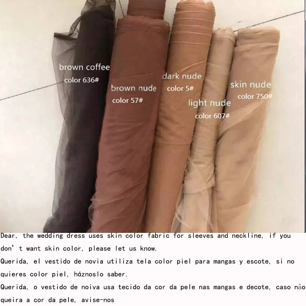 African White Mermaid Wedding Dresses Women Elegant Sheer Long Sleeved Bridal Gowns Lace Country Dress Second Reception Gown