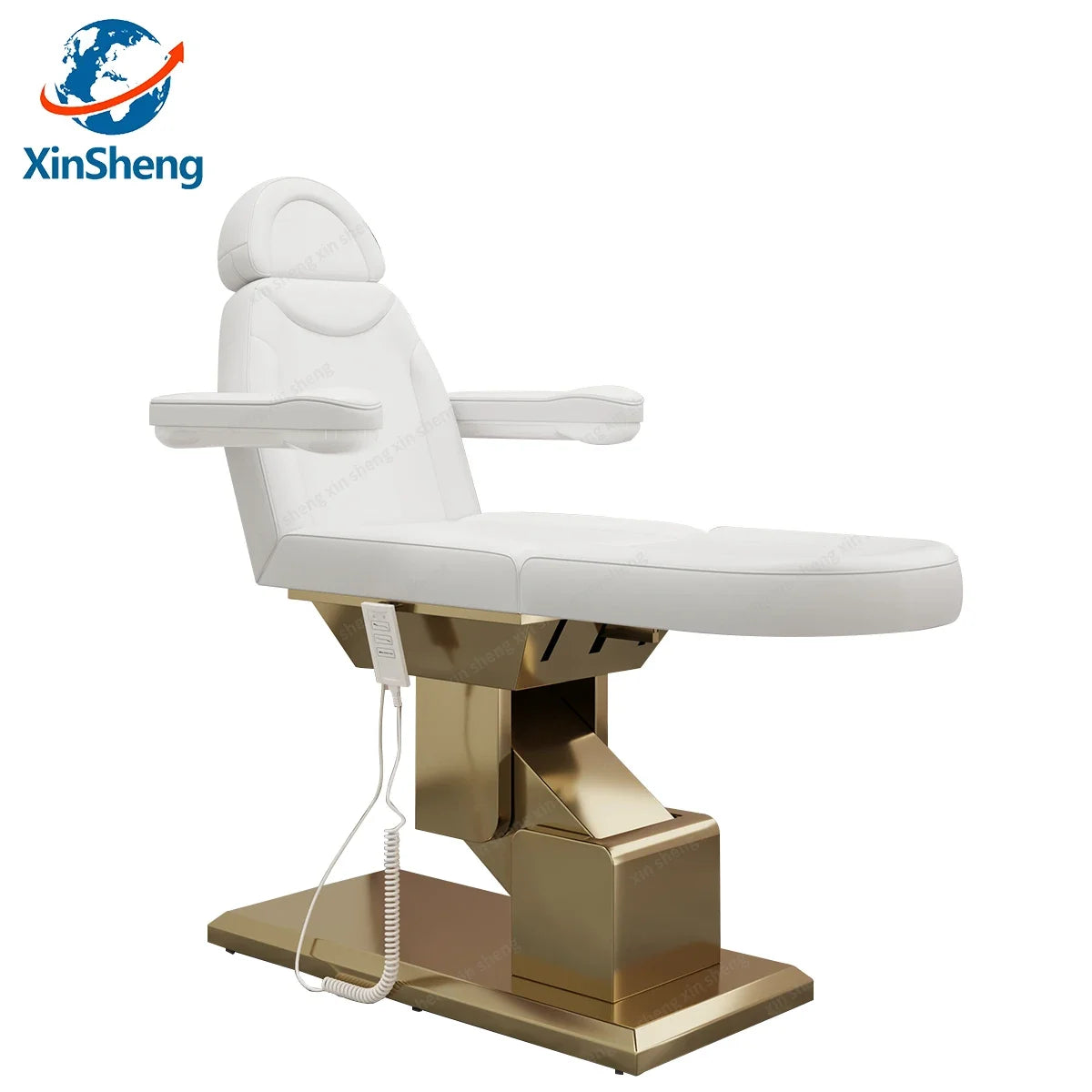 XinSheng Electric Lift Beauty Care Bed Adjustable Diagnostic Chair for Hospital Clinic Health SPA Store Sofa Leather Furniture