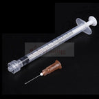 20pcs 1ML 5ML 10ML 20pcs Plastic Luer Lock Syringes Measure Perfume Rinse Disposable Sampler Injector Measuring Injection Syring